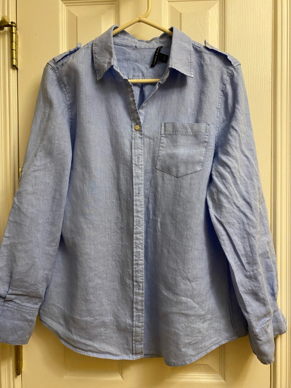 BANANA REPUBLIC  LINEN WOMEN'S SHIRT SIZE L